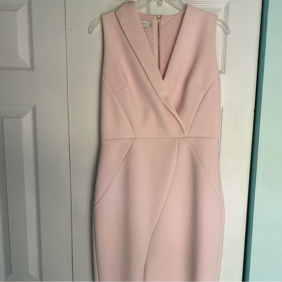 NWOT Ted Baker Heavy Crepe Pink Stretch Dress 3 (8/10) Tilola Sleeveless - Picture 2 of 14